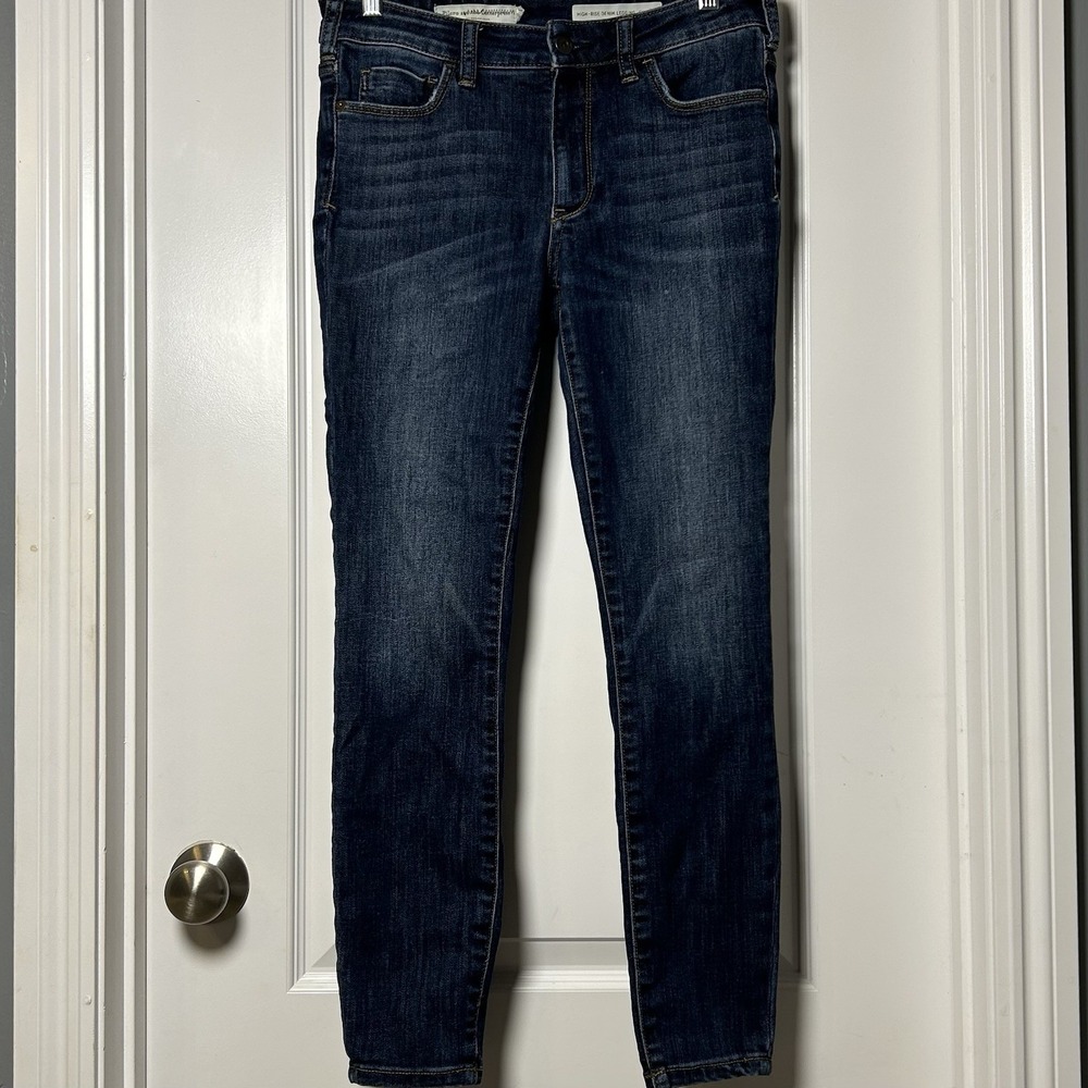 Pilcro and the Letterpress‎ by Anthropologie Dark Wash Blue Denim Skinny Jeans